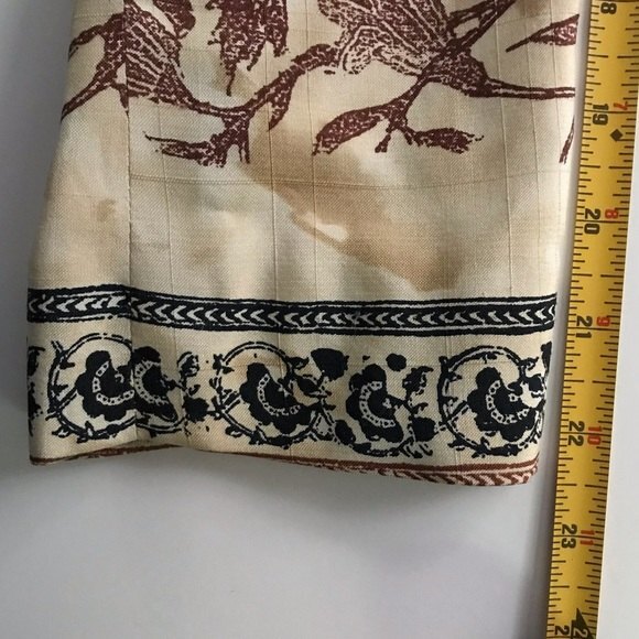 Jones New York Silk Floral Batik Blazer Tan Jacket Button Front Women Size 14P - Picture 9 of 9